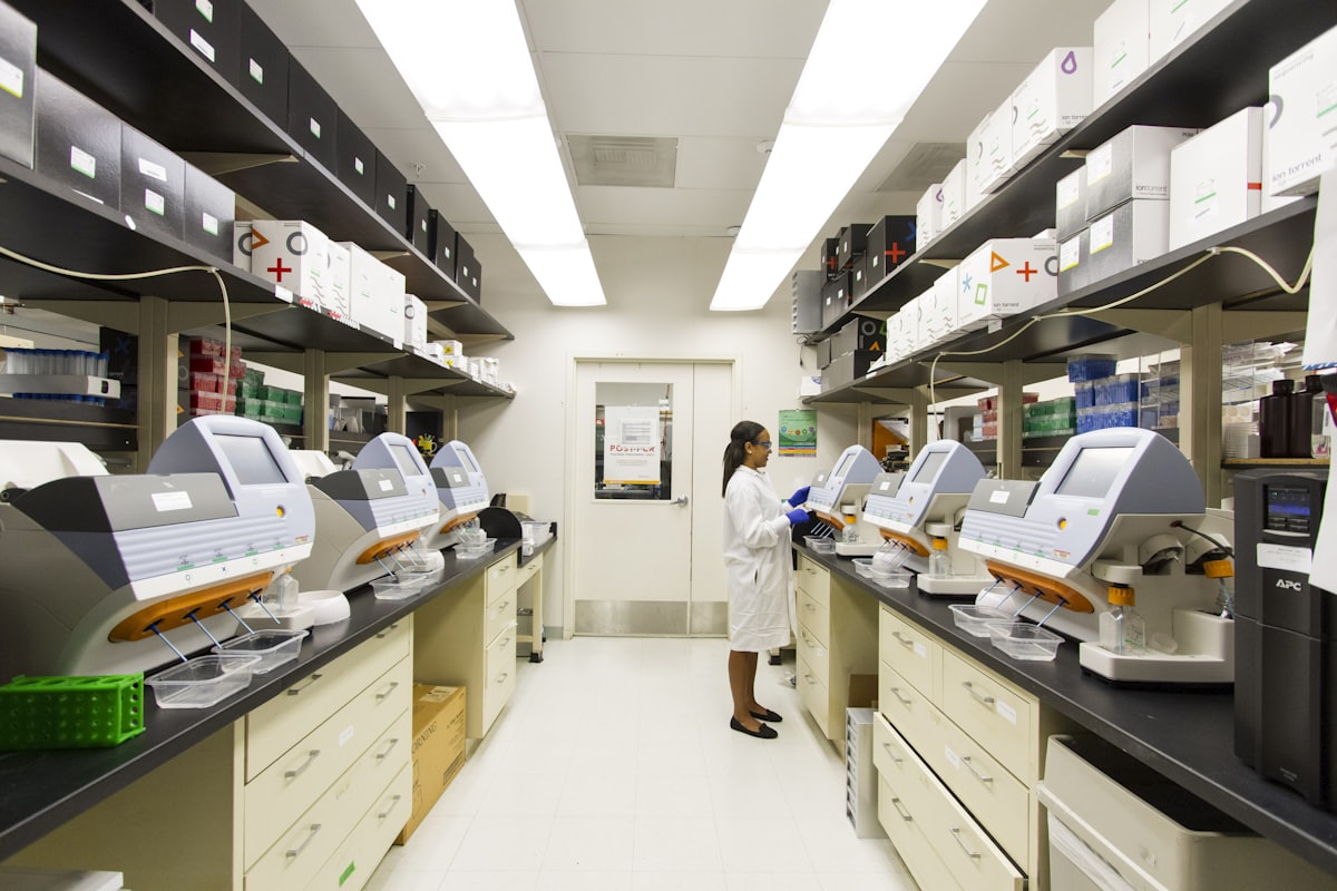 The clinical diagnostic laboratory at Aneeja Hospital, Accra