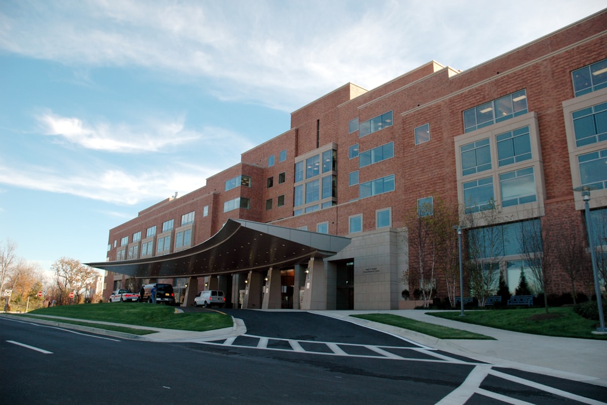 The façade of Aneeja Hospital on Thyme Avenue, Tantra Hill