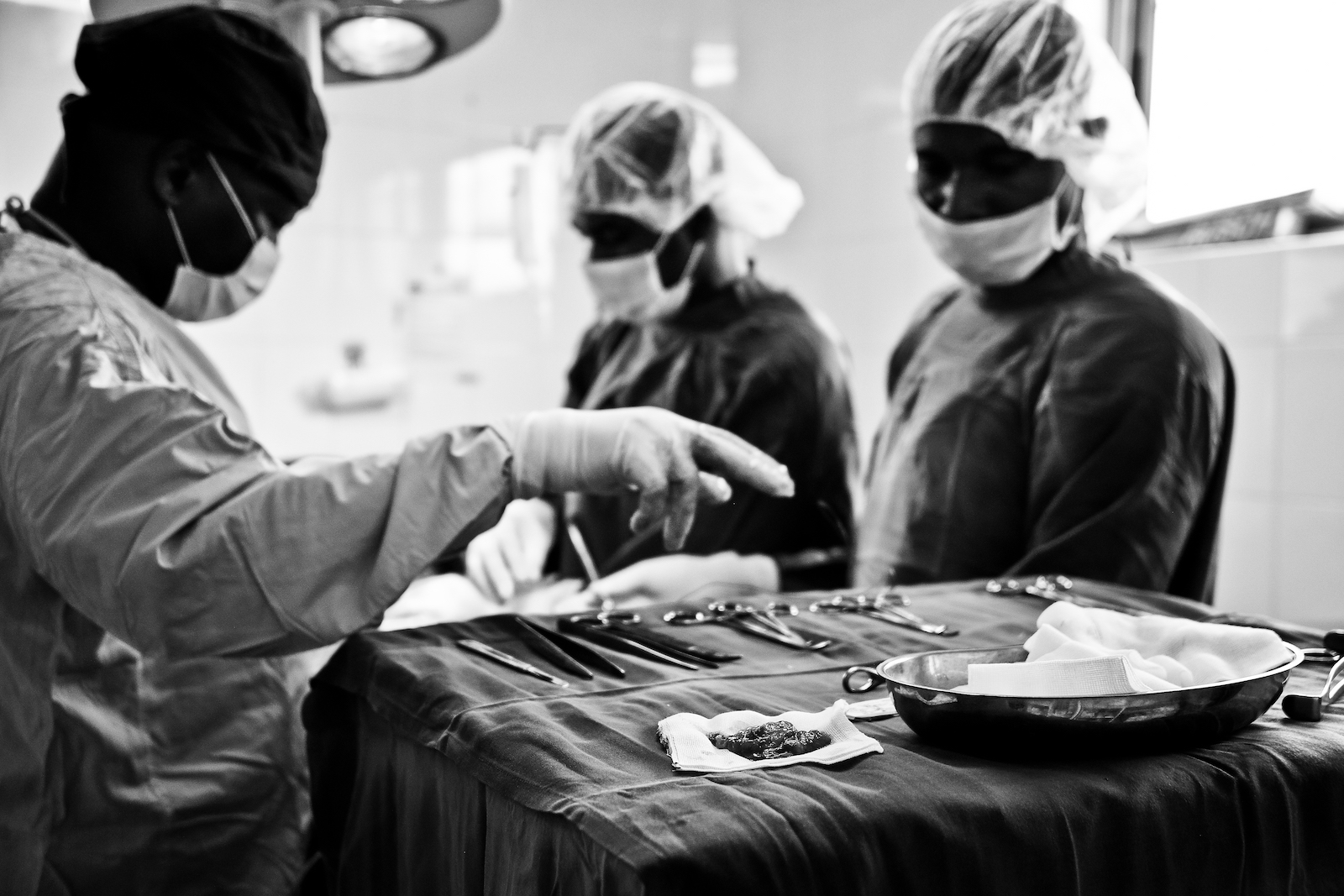 An operating theatre at Aneeja Hospital, Accra
