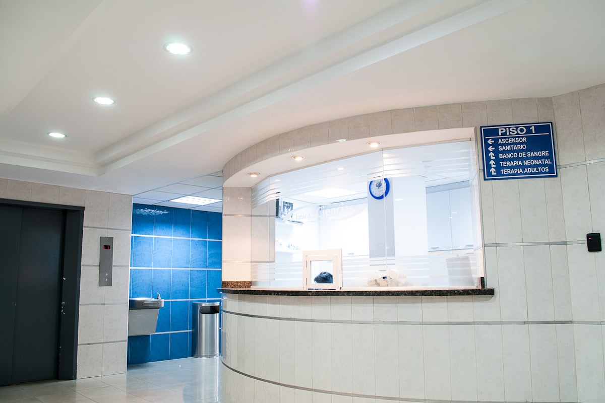 The bilingual front desk at Aneeja Hospital