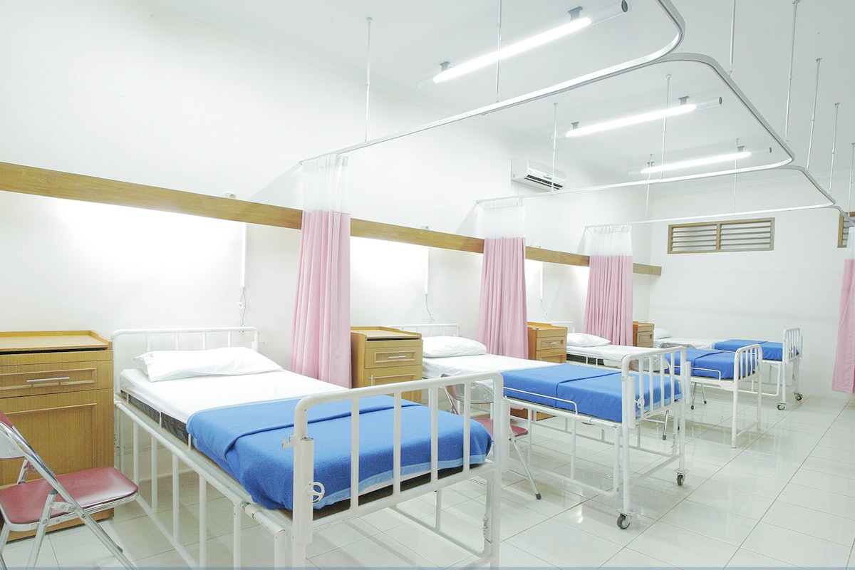 An inpatient ward at Aneeja Hospital