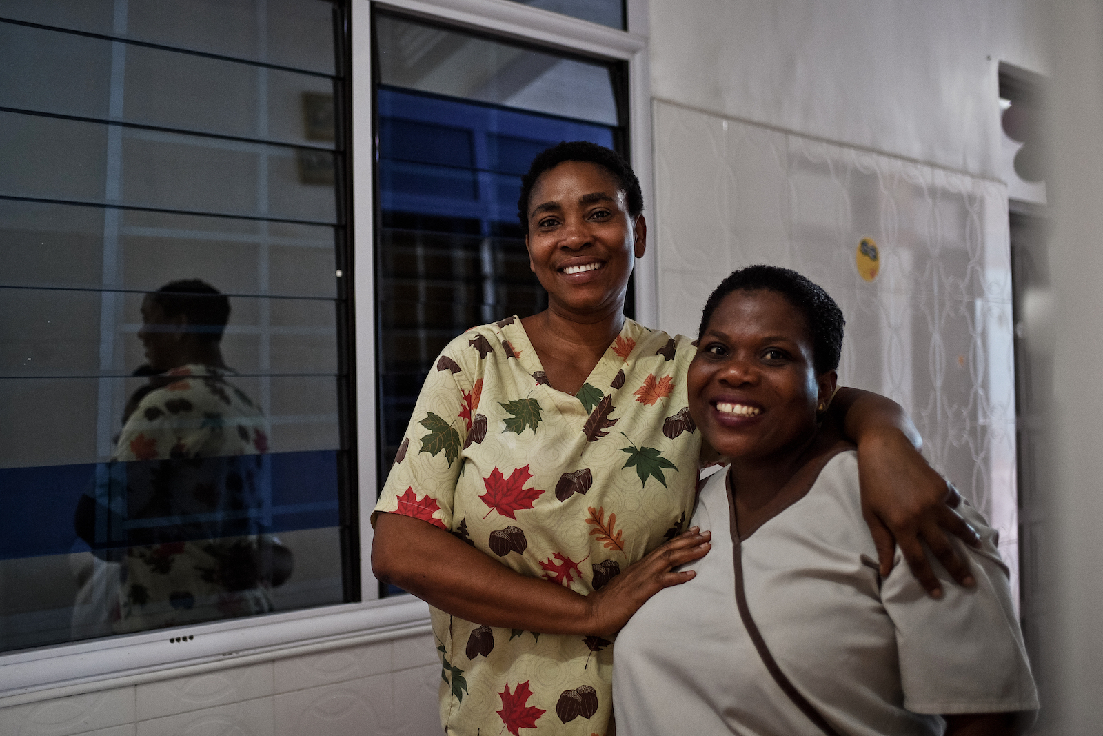 The bilingual medical team at Aneeja Hospital, Tantra Hill, Accra